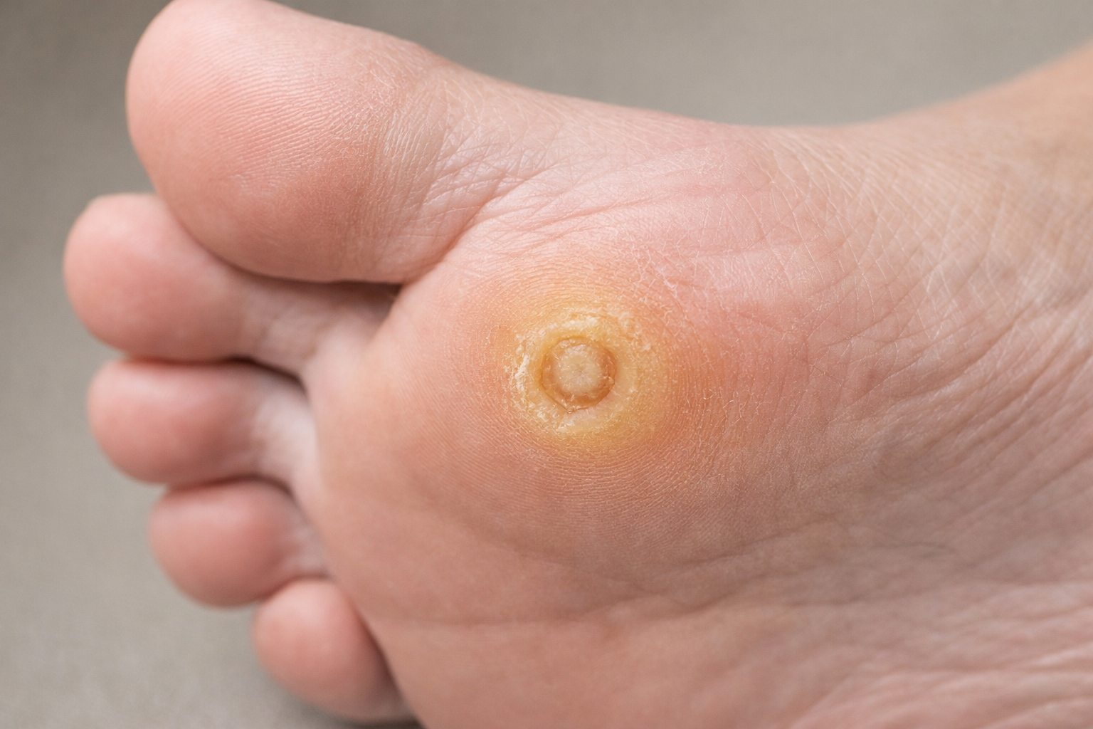 胼胝、鶏眼のイメージ図